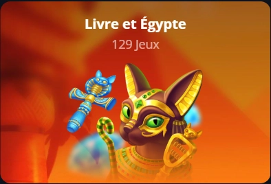 Thème 'Livre et Egypte' LuckyElf Casino